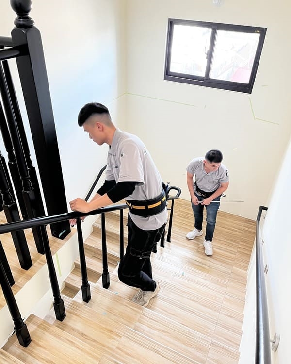 公設樓梯間欄杆品質外觀檢測、牆面粉刷層檢測