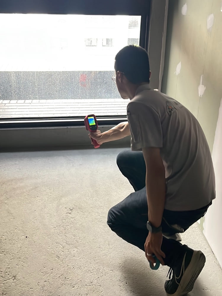 窗框防水檢測(紅外線熱像儀)