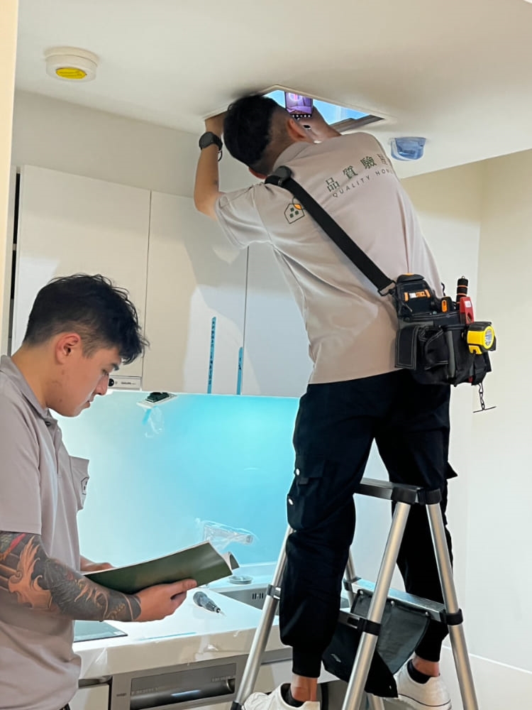 合約建材核對-天花板管道檢驗